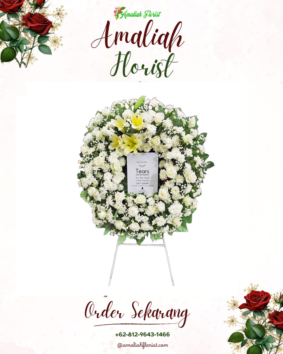 Krans Bunga Duka Bajenis